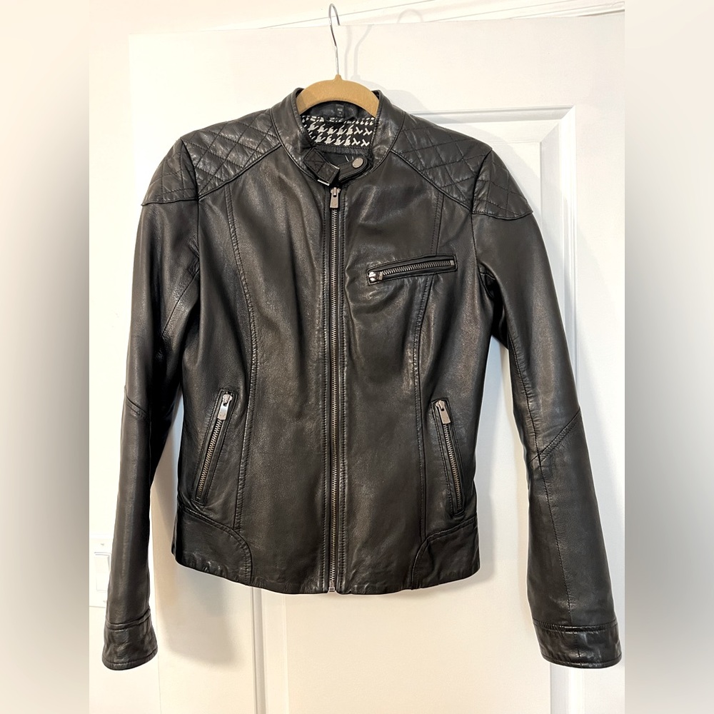 Bod and Christensen leather jacket, size small